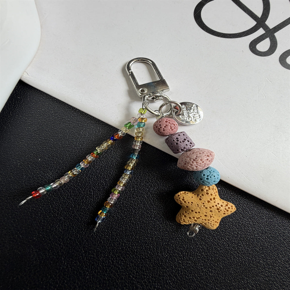 Decorative Beaded Charm Keychain Stornfield 1790135647