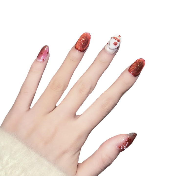 Charming Themed Press-On Nail Art Set
