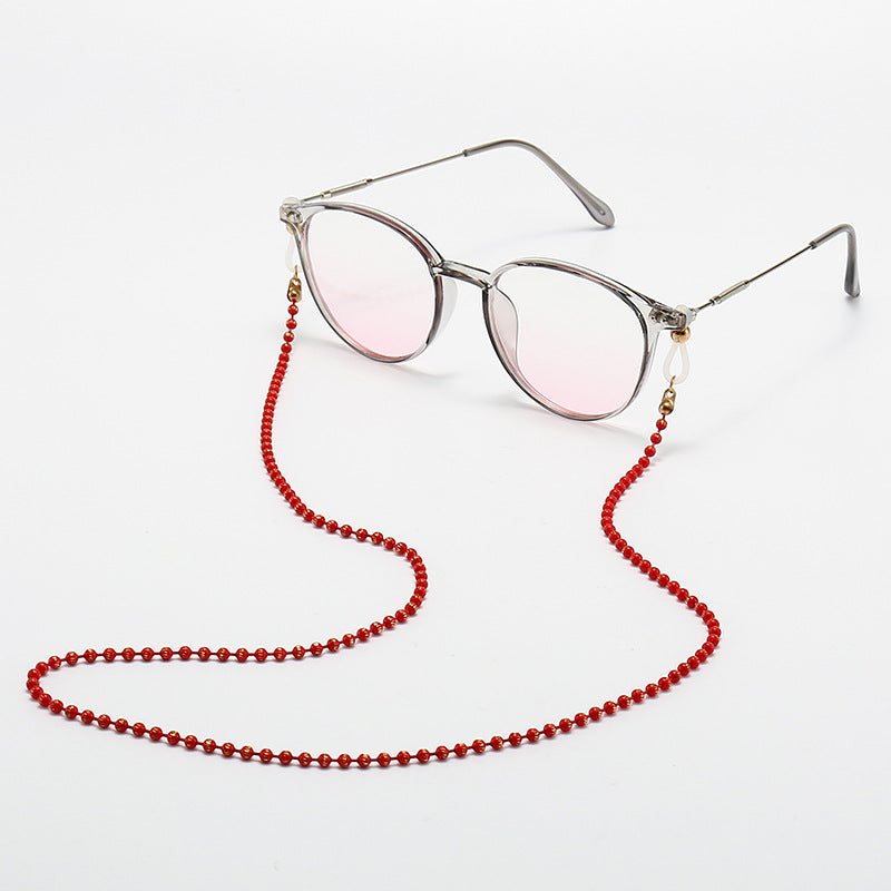 Fashionable Cat-Eye Glasses with Beaded Chain Stornfield