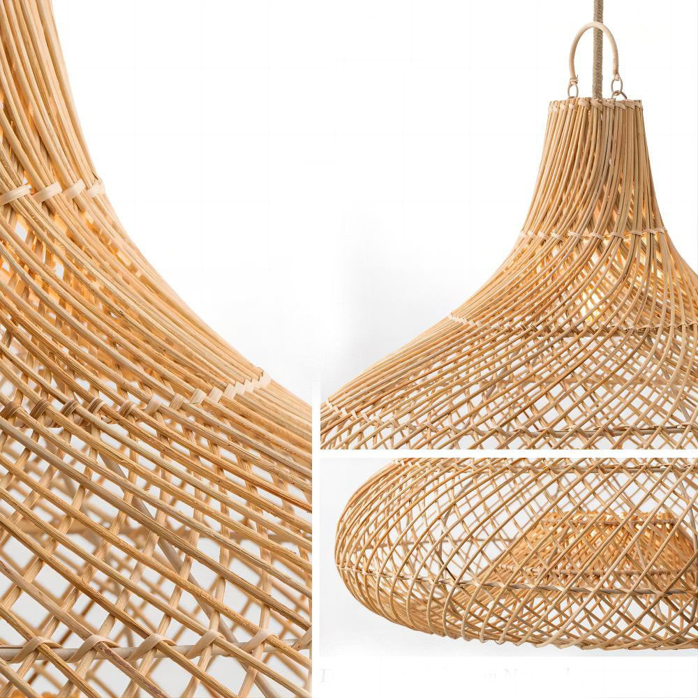 Decorative Hanging Light Made of Rattan Stornfield