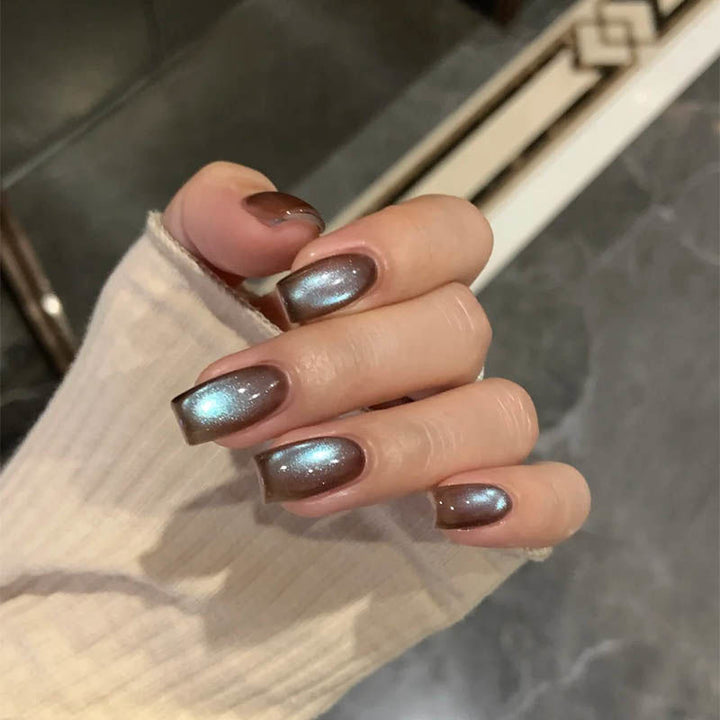 Iridescent Press-On Nail Set