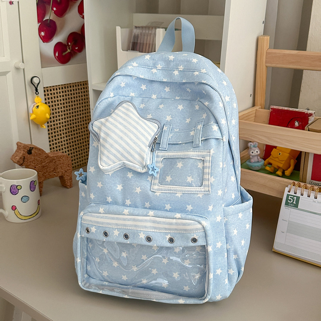 Fun Star-Embellished Casual Backpack Stornfield 1791204793