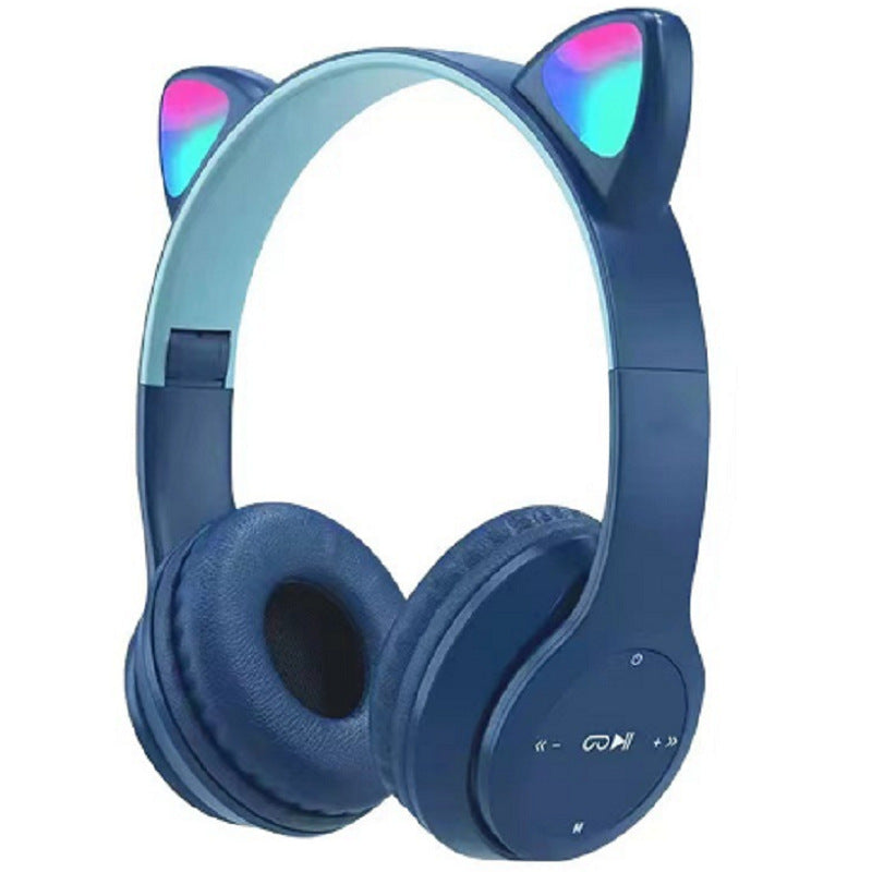 Wireless Cat Ear Headphones with Colorful LED Light Stornfield