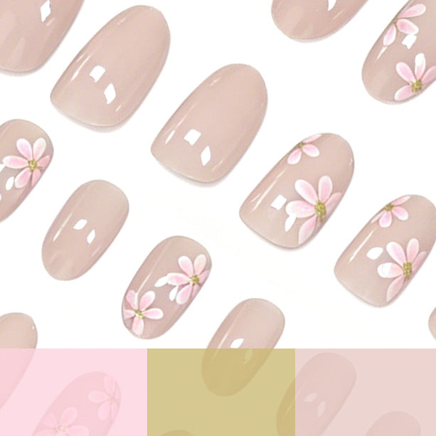 Floral-Inspired Press-On Nail Enhancements Stornfield