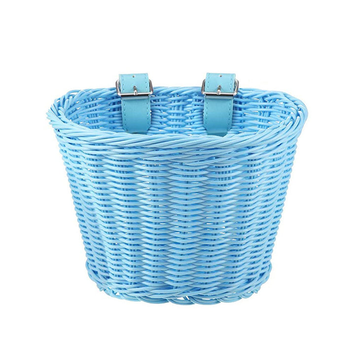 Decorative Woven Storage Basket with Leather Handles Stornfield