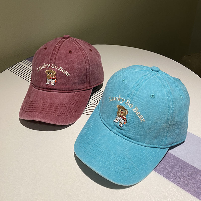 Unisex Casual Embroidered Bear Cap Stornfield