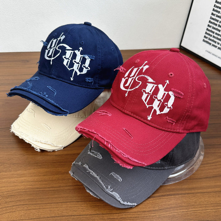 Men's Distressed Graphic Embroidered Cap Stornfield