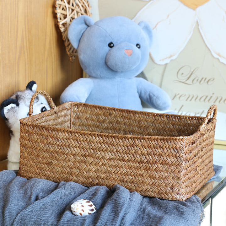 Handcrafted Natural Woven Storage Tray Stornfield
