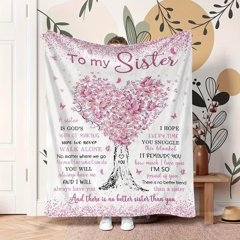 Artistic Butterfly-Inspired Fleece Blanket