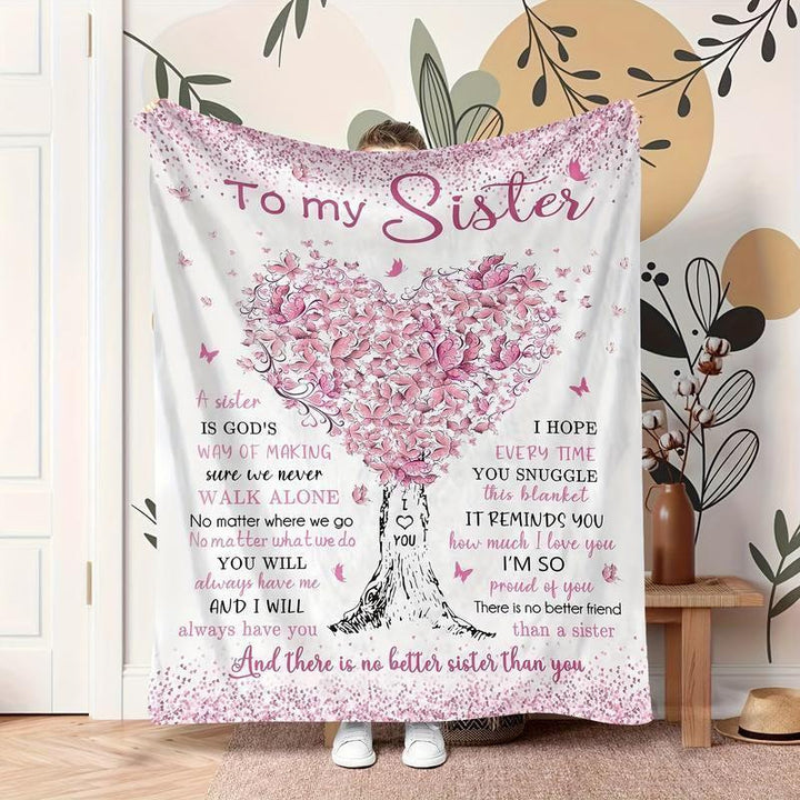 Artistic Butterfly-Inspired Fleece Blanket
