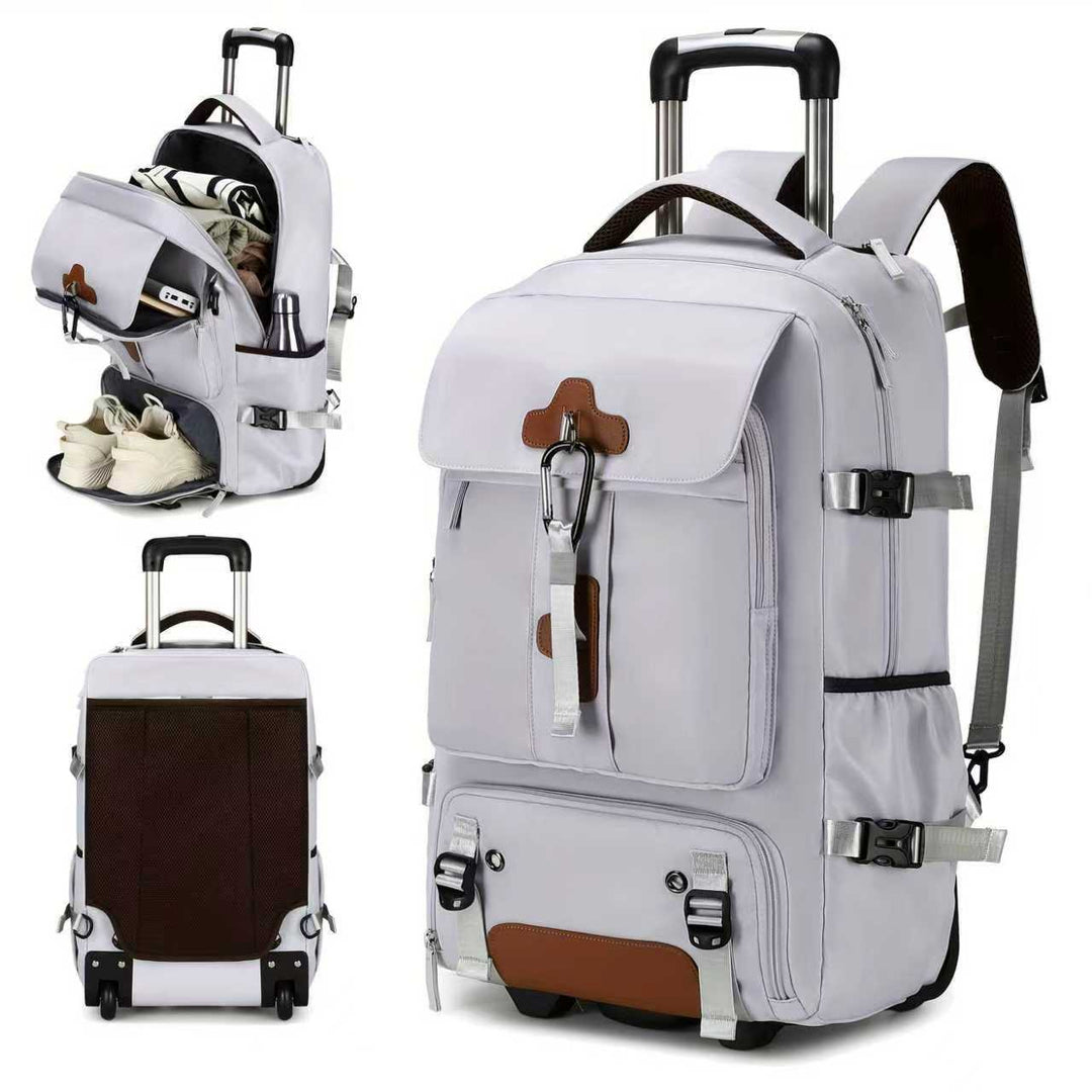 Multi-Compartment Rolling Backpack