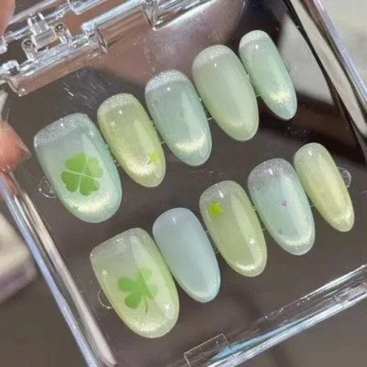 Nature-Inspired Press-On Nail Set Stornfield