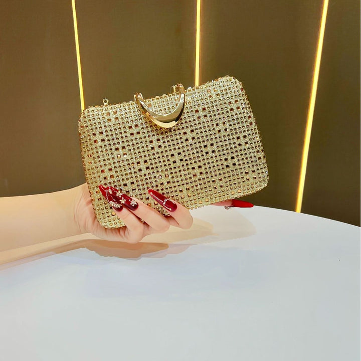 Rhinestone-Studded Formal Clutch
