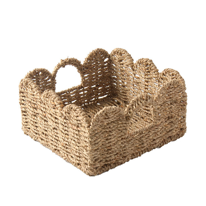 Decorative storage basket with two handles Stornfield