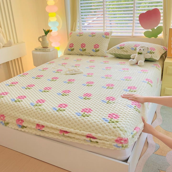 Floral Patterned Bed Cover