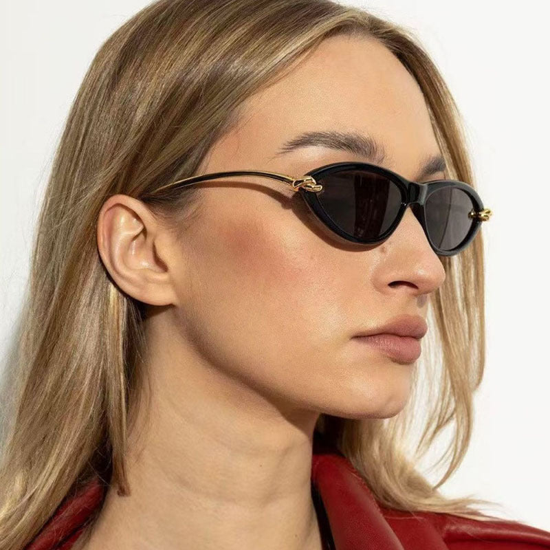 Women's Cat-Eye Sunglasses with Elegant Metal Frame and Protective UV Filter Stornfield