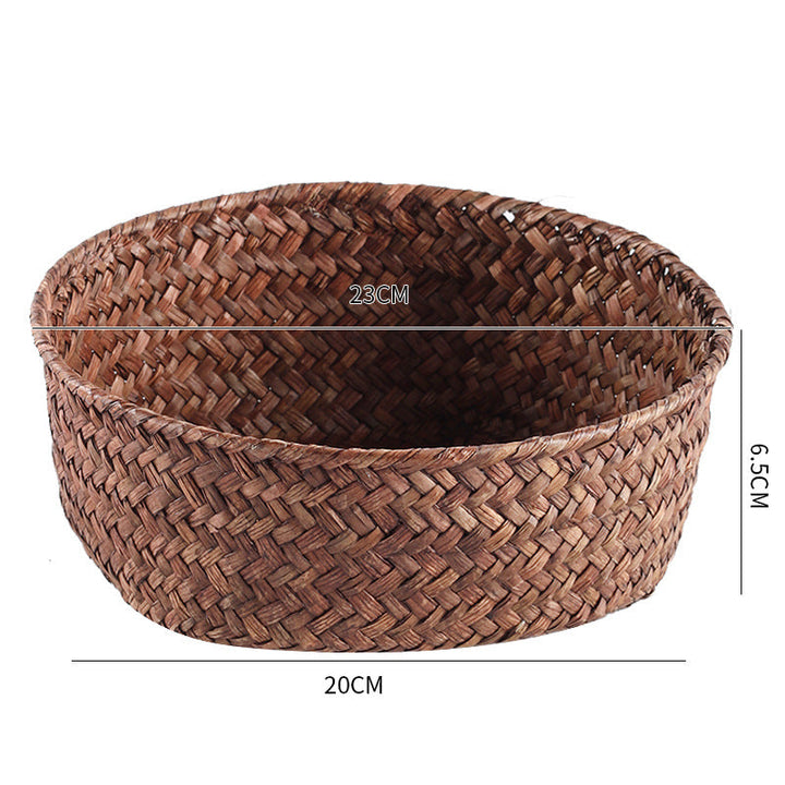 Handmade Natural Fiber Storage Basket Stornfield