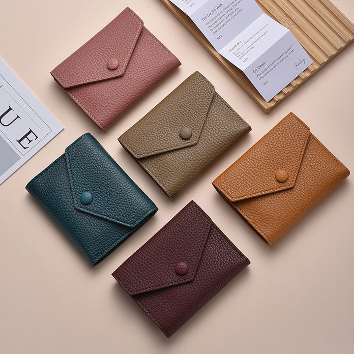 Textured Leather Coin Wallet Stornfield