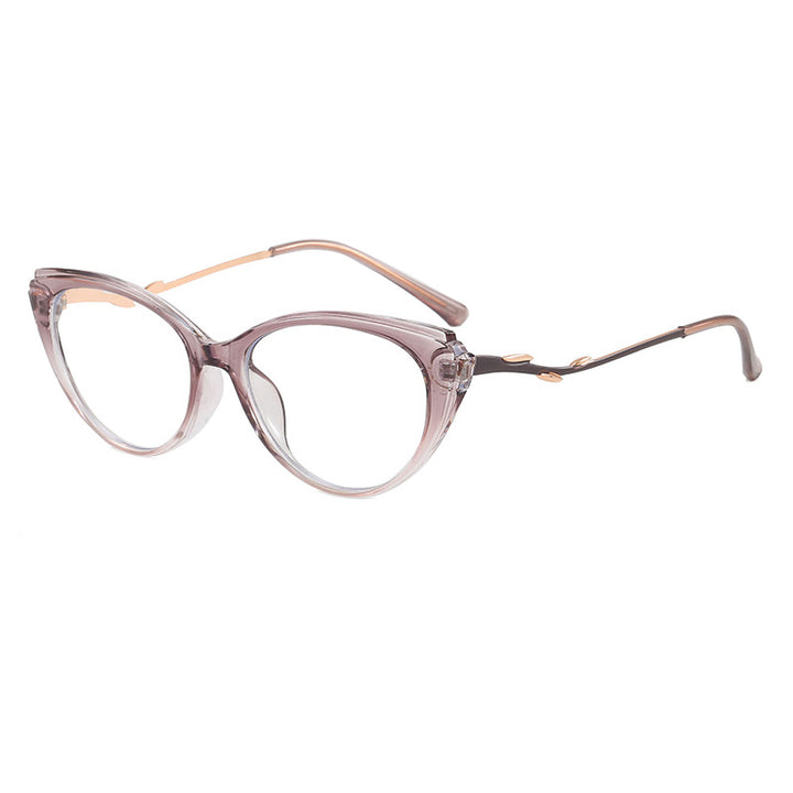 Fashionable Cat-Eye Glasses with Filigree Design Stornfield