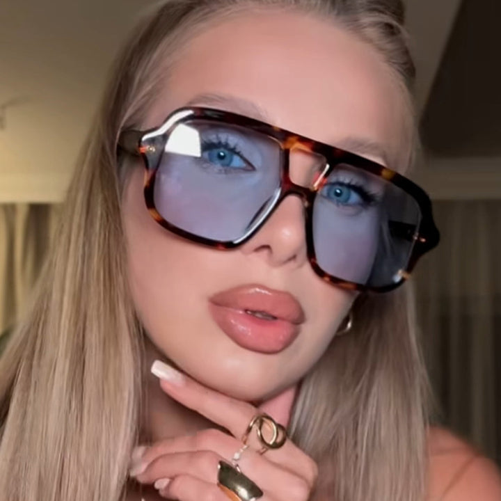 Ladies stylish oversized sunglasses in simple design Stornfield