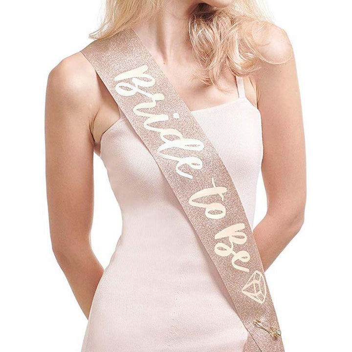 Ladies Glittering Bride Sash Stornfield