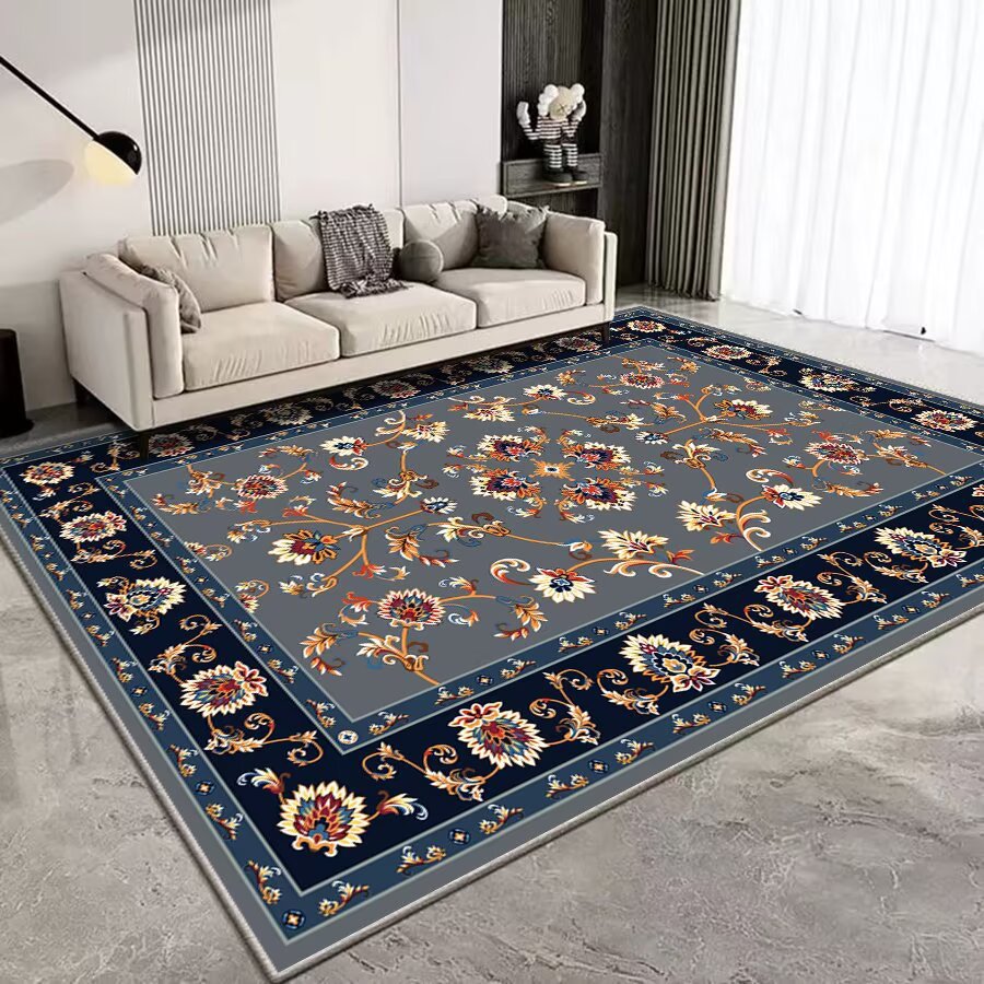 Vintage Floral Patterned Area Rug Stornfield