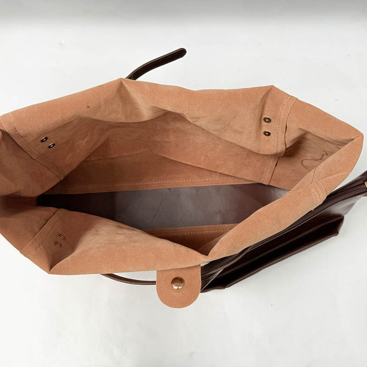 Stylish Suede Tote Bag