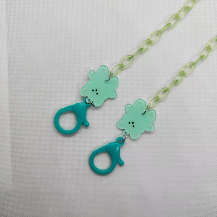 Playful glasses holder chain with floral motif Stornfield
