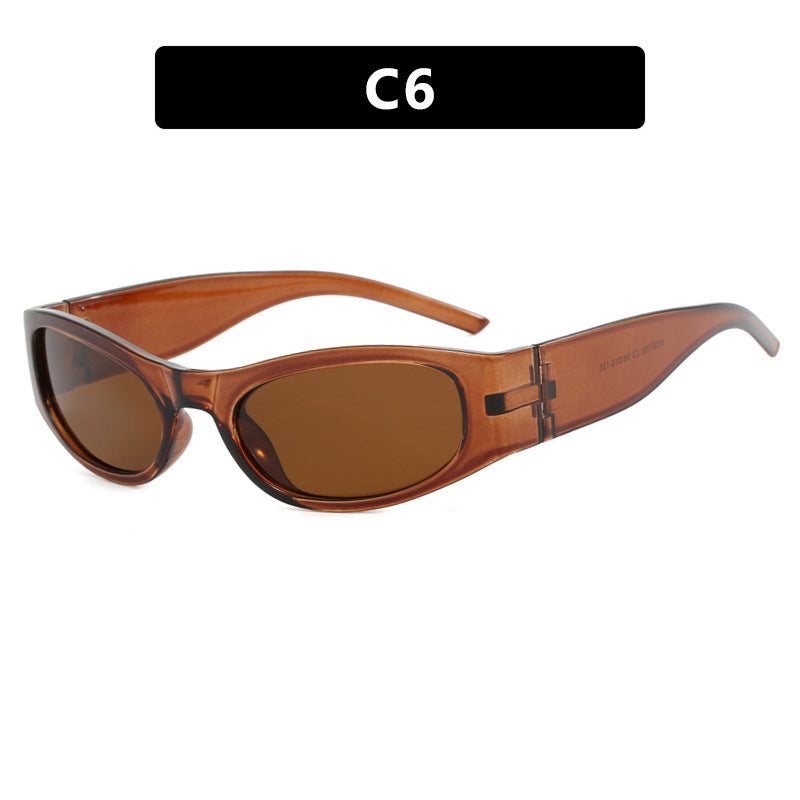 Women's sporty sunglasses with a wide frame and UV protection Stornfield