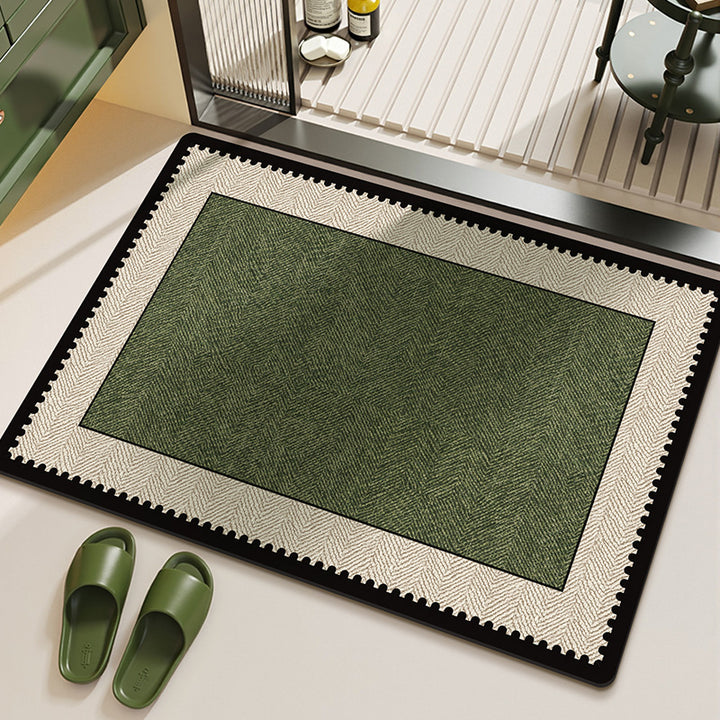 Elegant Herringbone Pattern Area Rug Stornfield