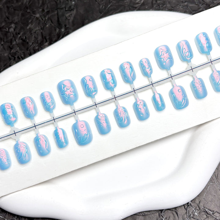Artistic Gel Press-On Nail Art Set