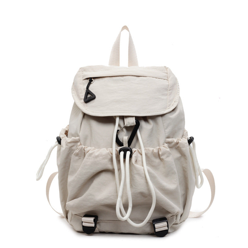 Leisure backpack with elastic drawstring and practical side pockets Stornfield
