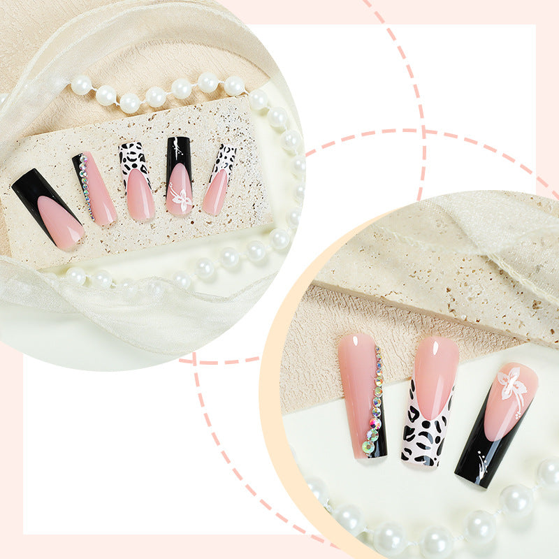 Artistic Press-On Nail Set with Creative Patterns Stornfield
