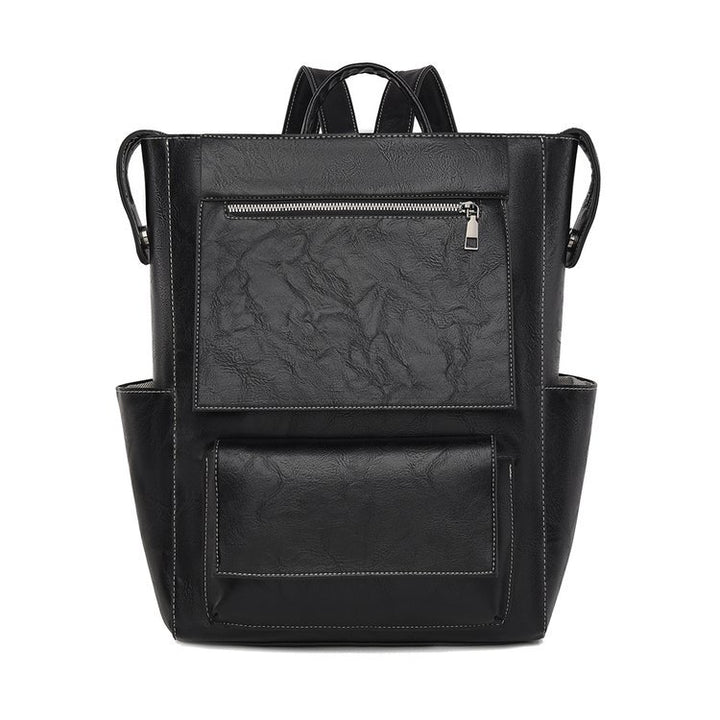 Multi-Pocket Genuine Leather Backpack Stornfield