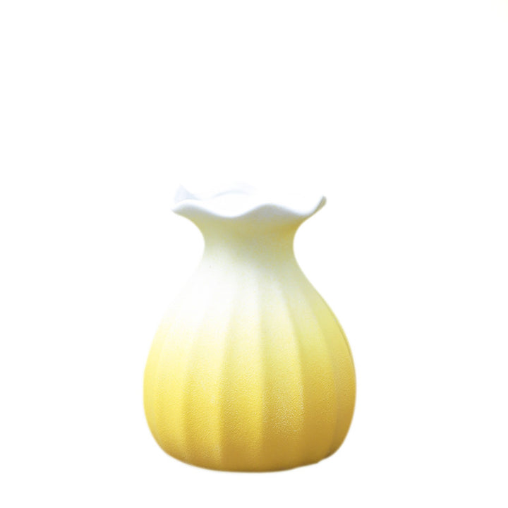 Geometric Faceted Ceramic Flower Vase Stornfeild
