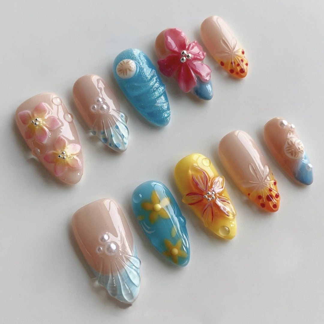 Artificial Flower Nail Art Stornfield