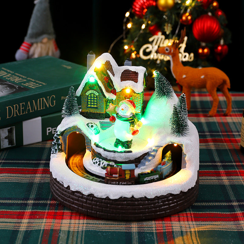 Illuminated Christmas village figure Stornfield