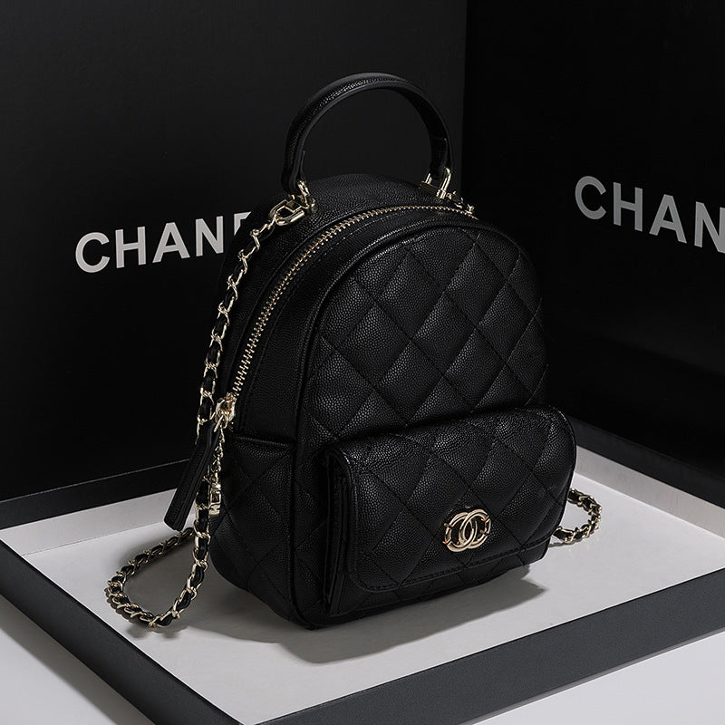 Quilted Mini Backpack Handbag