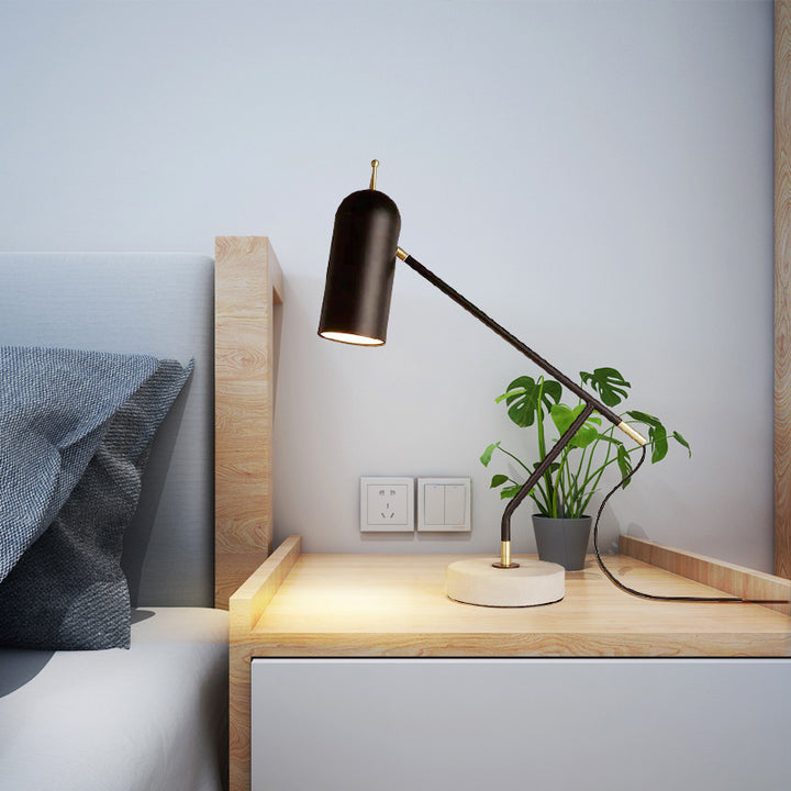 Modern Adjustable Desk Lamp with Marble Base