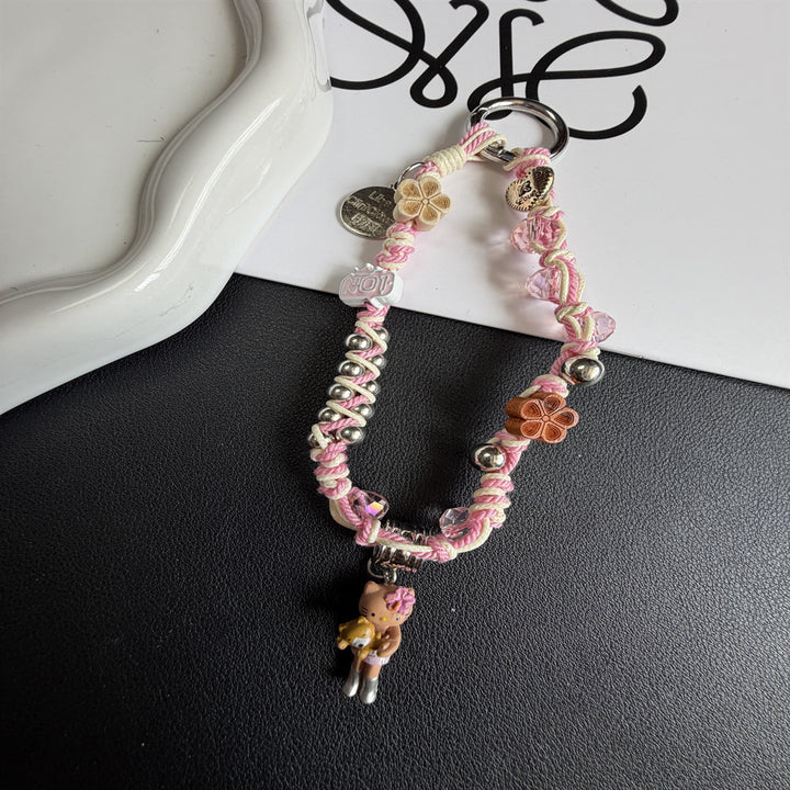 Decorative Beaded Charm Keychain Stornfield 1790135678
