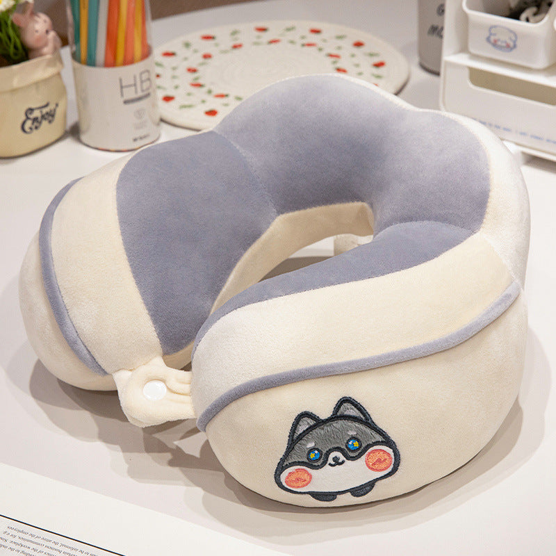 Ergonomic neck pillow with panda motif Stornfield