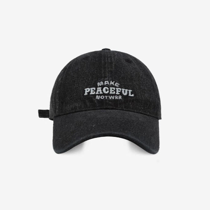Women's Distressed Denim Embroidered Cap Stornfield
