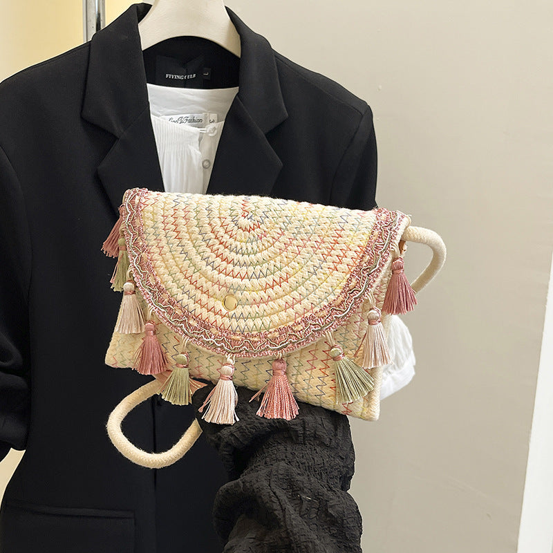 Bohemian Woven Clutch Bag Stornfield