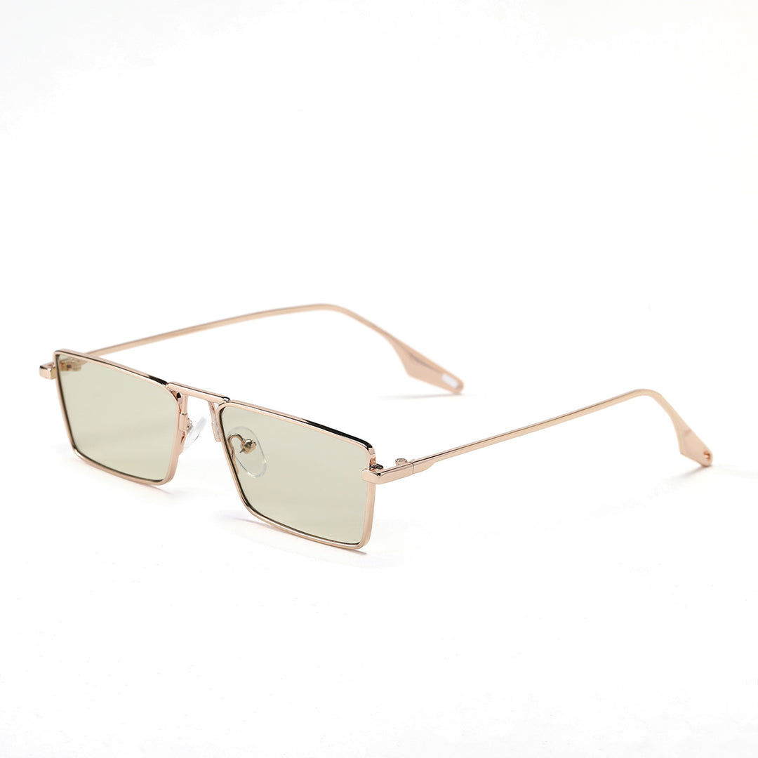 Women's elegant square sunglasses with narrow metal frame and UV protection Stornfield