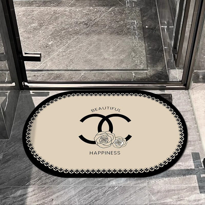 Elegant Oval Decorative Area Mat for Home
