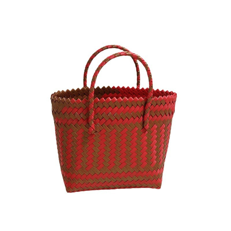 Braided Tote Bag in Rustic Design Stornfield