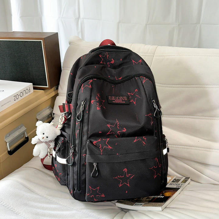 Multi-Functional Star-Patterned Backpack Stornfield