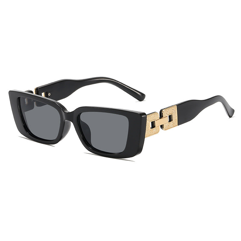 Oversized Square Frame Sunglasses with Glamorous Accent Stornfield
