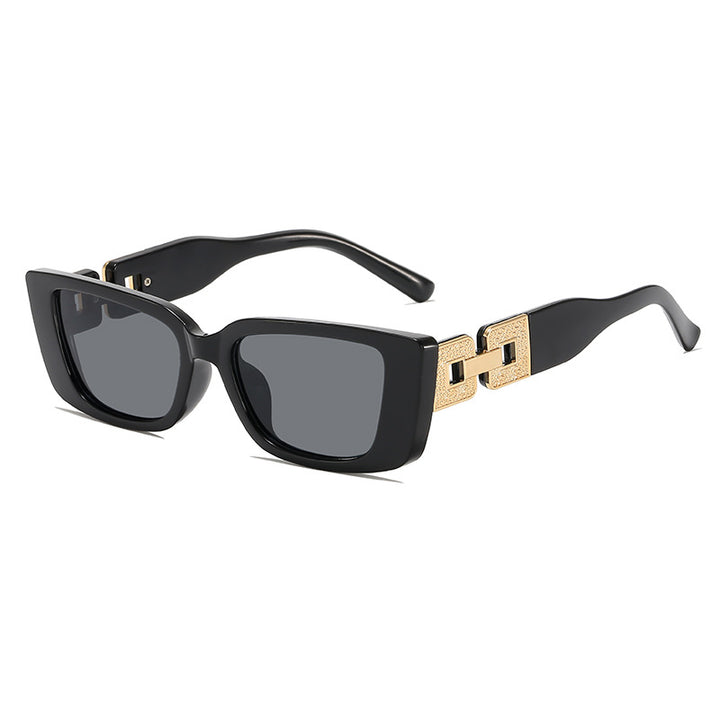 Oversized Square Frame Sunglasses with Glamorous Accent Stornfield