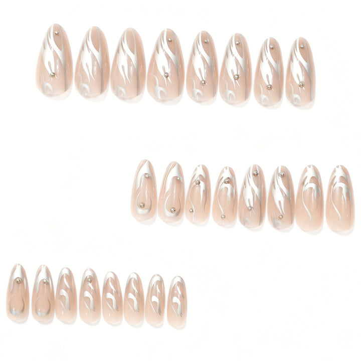 Artistic Abstract Acrylic Nail Enhancements Stornfield